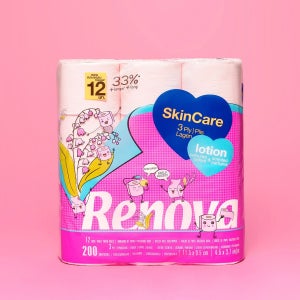 [롯데백화점] 레노바 스킨케어 핑크로션 화장지 (3겹X12롤) LE1219544524