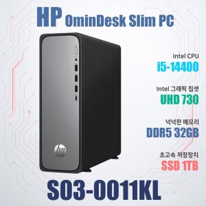 HP 옴니데스크 S03-0011KL Win11Pro (32GB, M.2 1TB)/HP 데스크탑