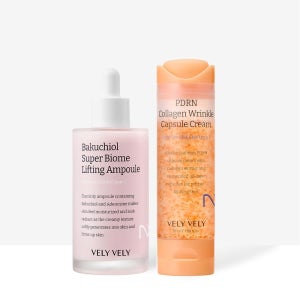 블리블리 [안티에이징루틴] 블리블리 탄력+재생 바쿠치올 앰플+PDRN 콜라겐 크림 SET