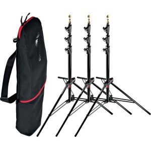 맨프로토 [내일도착보장] 조명스탠드 1004BAC 에어쿠션 랭커 스탠드 3개+전용케이스 LBAG110