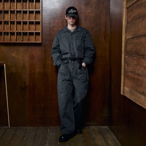 [맥우드건] 파번 5810 피그먼트 오버핏 그레이 점프수트