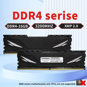 ENVINDA 메모리 RAM DDR4 데스크탑 컴퓨터, 지지대 AMD 마더보드, UDIMM 냉각 조끼 메모리, 16GB, 8GB, 3200MHz