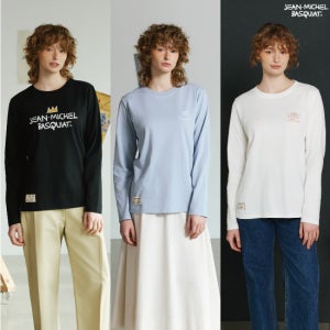 바스키아 26SS 여성 아트워크 긴팔티셔츠 3종 TV상품