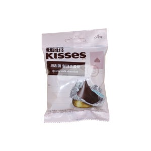 롯데 허쉬 키세스 크리미밀크초콜릿 52g[허쉬키세스,키세스,키세스밀크,크리미밀크]