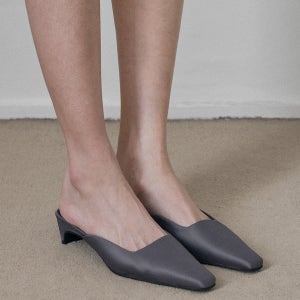 TIER Satin Mules_Gray,에퓨레