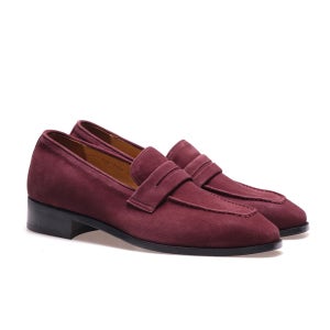 ALC1001 어도어 페니 로퍼_wine suede