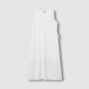 [자주] 여 크링클 민소매 원피스 - 화이트 (J136201075)