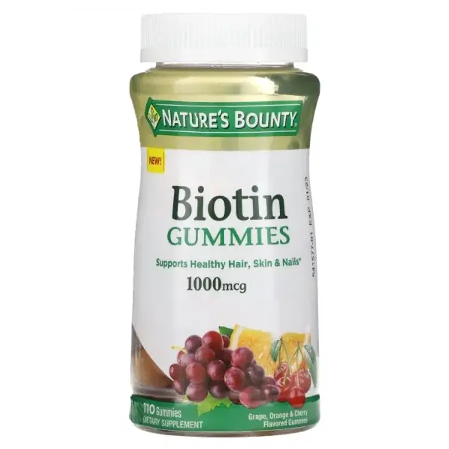 네이처스바운티 <b>비오틴 구미</b> 젤리 <b>1000mcg</b> 110개 Biotin Gummies