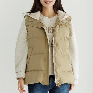 아른니트오리털패딩조끼