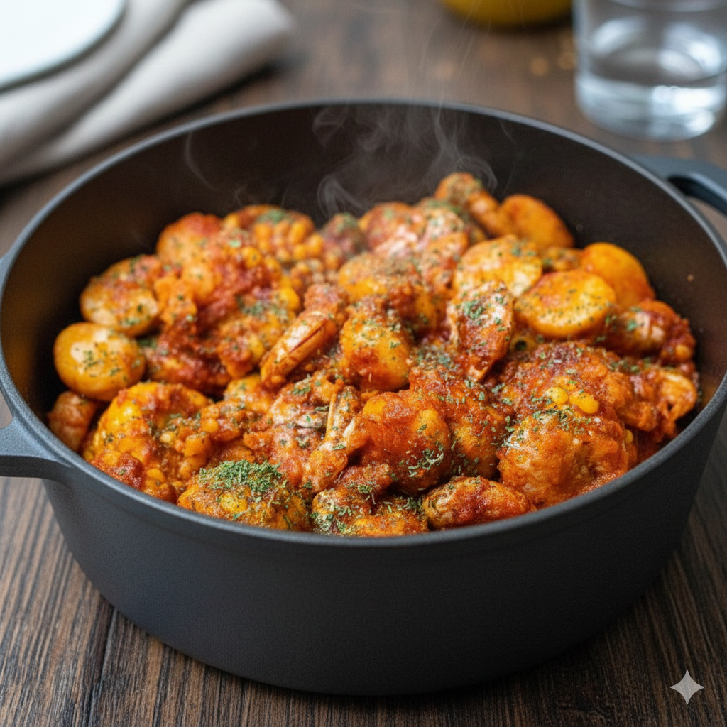 훈훈수산 보일링 씨푸드 쉬림프 밀키트 미국식 해물찜 보일링크랩 냉동식품 1300g 1개