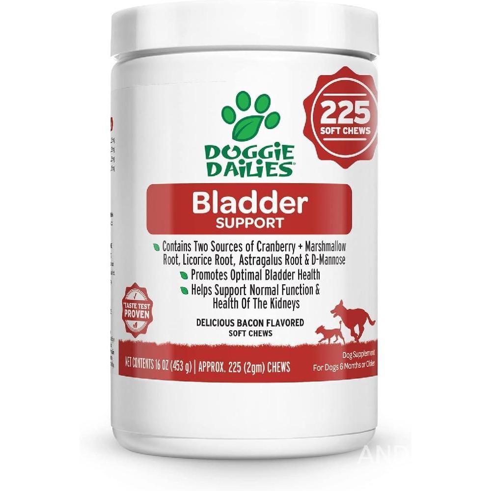 도기데일리스 <b>블래더서포트</b> 강아지 크랜베리 보충제 225소프트츄 유리너리 서포트  1개