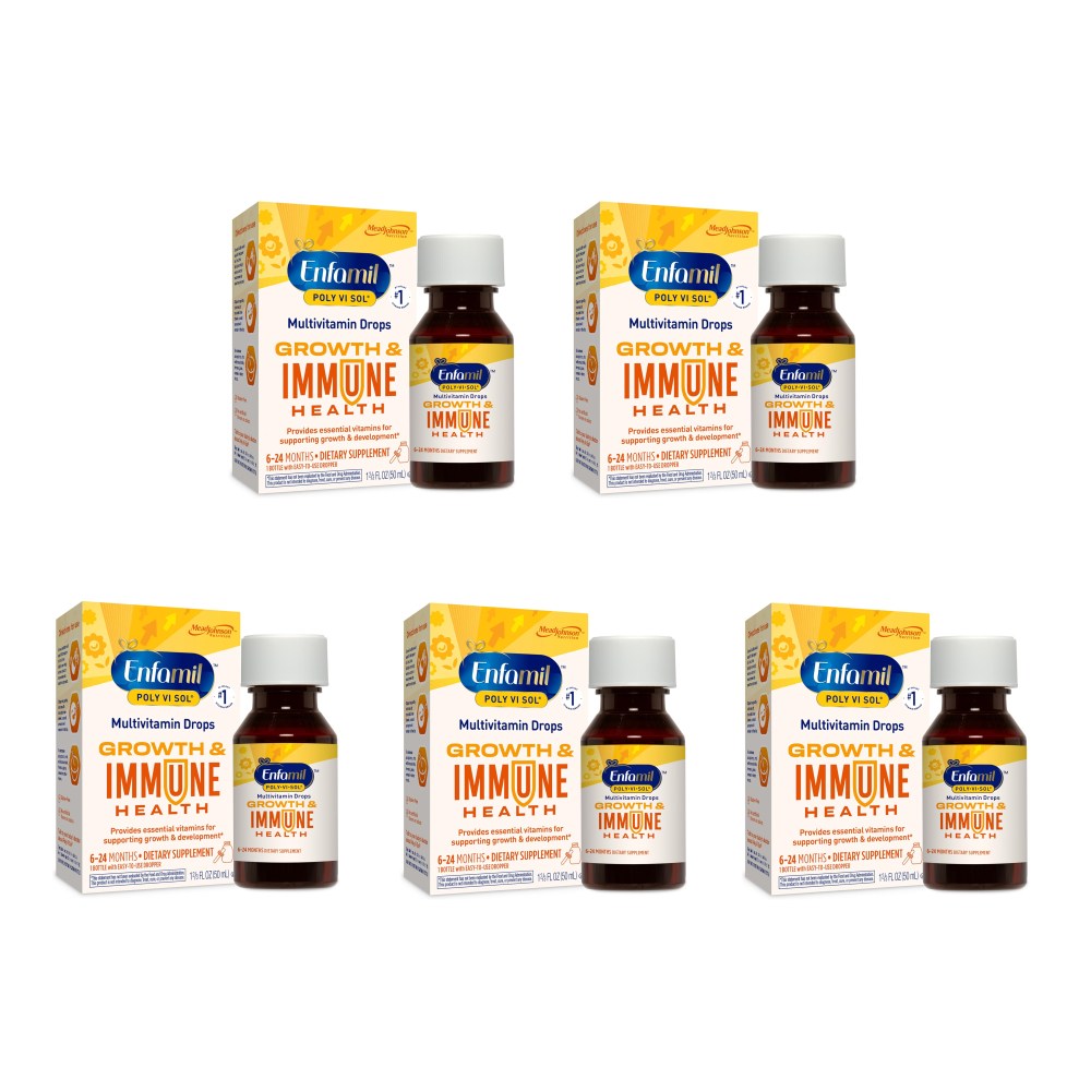 <b>엔파밀</b> 폴리바이졸 <b>종합 비타민</b> 철분 미포함 50ml 5개