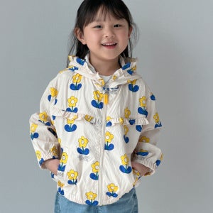 [밀리밤]일러스트 프릴 바람막이 점퍼 MLJA26450