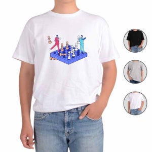 [하프클럽]  애쉬오트밀 반팔티 채스 chess 비숍 전략게임 six