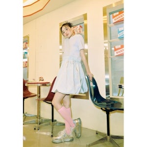 [롯데백화점] 랩 배색 벌룬 스커트 미니원피스(AQ2WO569) LE1219092361