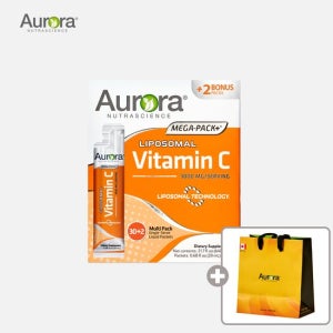 오로라 고함량 리포좀 비타민C 3,000mg (액상, 1달분)+쇼핑백1입 TV상품