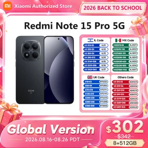 샤오미 모바일폰 레드미 노트 15 프로 5G 글로벌 버전 미디어텍 디멘시티 7400-울트라 6.83인치 AMOLED 디스플레이 200MP 메인 카메라