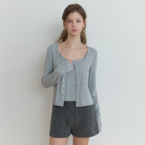 [리엘] Linn cardigan set_2piece (gray)