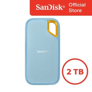 샌디스크 외장SSD 2테라 2TB 익스트림 SSDE61 외장메모리 대용량 스카이블루