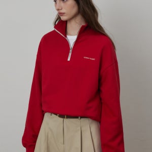 [퀸스래빗] Classic Half Zip-up Sweatshirt MTM P0000CBV