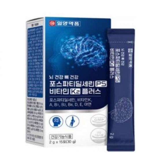 일양약품 포스파티딜세린 PS <b>비타민K</b> 플러스 2g x 15포