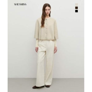 쉬즈미스 [롯데백화점]라운드 케이프 가디건 SSKCDP31040