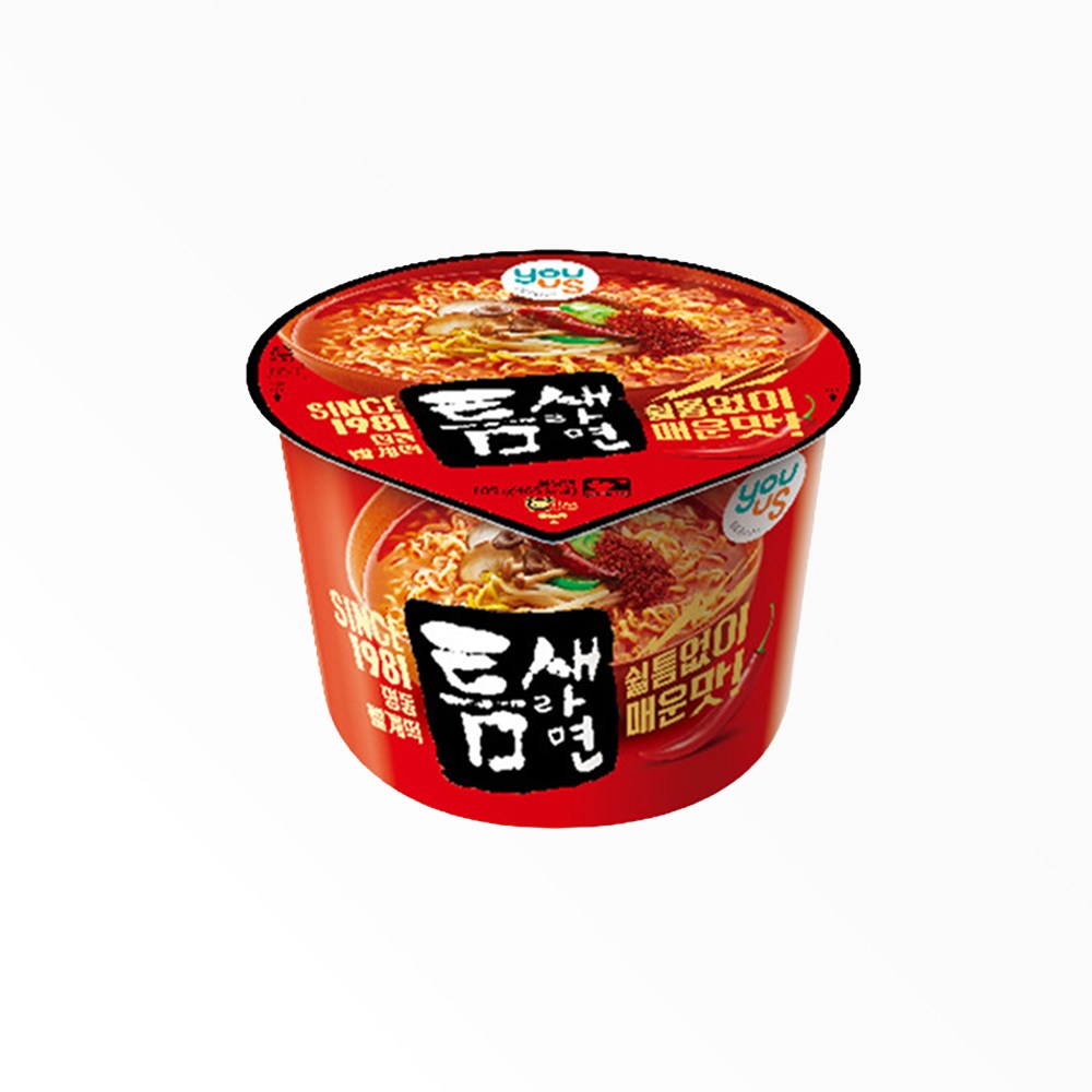 틈새라면 컵라면 맵부심 빨계떡