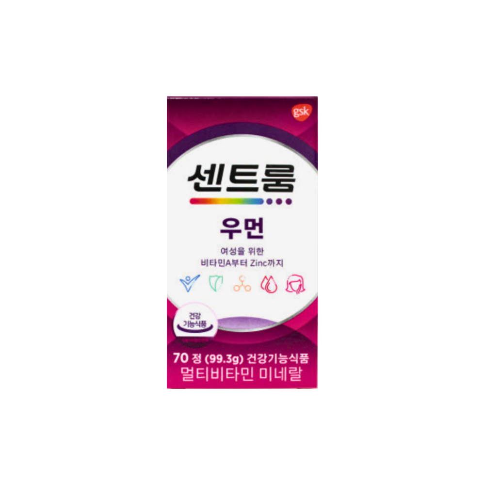 센트룸 멀티 비타민 포 우먼 70정 1개