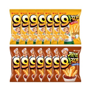 오리온 오감자 감자그라탕맛 95gX7개+오리온 오감자 찍먹 양념바베큐소스맛 136gX7개 (총14개)[오감자,오감자그라탕,오감자찍먹,스낵,과자]
