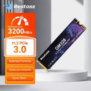 베스토스 NVMe M.2 SSD PCIe Gen3 x4 2280 128GB 256GB 512GB 1TB 2TB 내장형 솔리드 스테이트 하드 드라이브 (노트북, 게이밍 컴퓨터용)