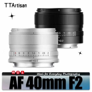 TTARTISAN AF 40mm F2 대구경 풀프레임 카메라 렌즈 (소니 E, 니콘 Z, 루믹스 L-마운트 호환, 인문학 사진 촬영용)