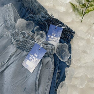 반트 아이스 텐셀 쿨 스판 밴딩 와이드팬츠(숏/롱ver)