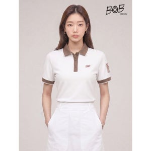 [비오비] 여성 베이직 퍼포먼스 카라티셔츠 화이트_BOW52PKHWT