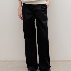 [르메메] Sole One-Tuck Wide Pants Black 5009679823