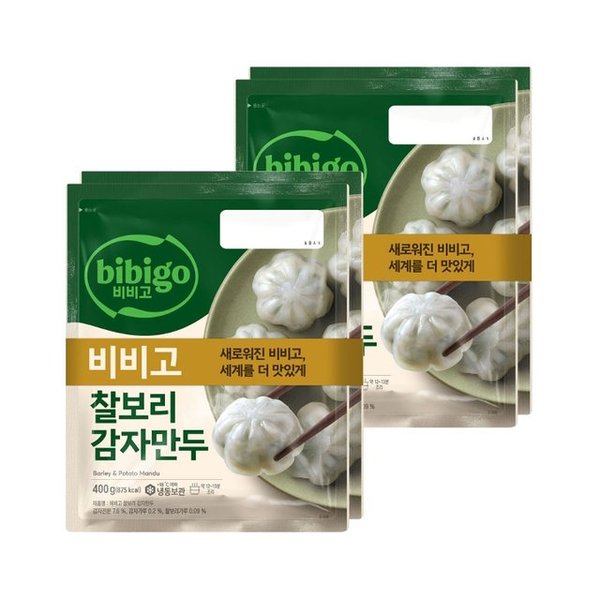 비비고 찰보리 감자만두 (냉동), 400g, 4개입 (9,980원) (무료)
