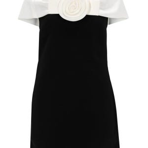 [셀프포트레이트] (WOMAN) 26SS MINI DRESS WITH FLOWER DETAIL RS26-180S-B_BLACK