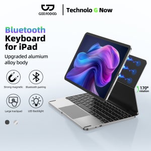 iPad Air 6 11 2024 Air4 Air 5 iPad Pro 11 인치 4/3/2/1 세대 전체 알루미늄 키보드 용 GOOJODOQ 매직 키보드