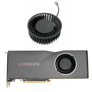 Gloednieuwe Originele Amd Gpu 인공호흡기 75Mm 4핀 Bfb1012sha01 Amd Radeon Rx 5700 5700xt 참조 그래픽 카드 Koelin