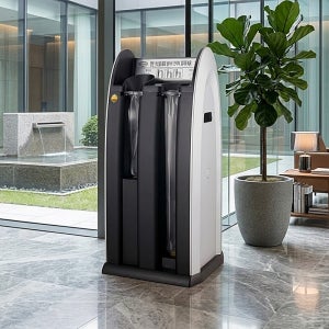 우산 자동포장기 비닐 500매 포함 이동식 로비 우산보관함 기업 기관용  단품