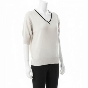 마가렛호웰 MHL 팁드 V넥 티셔츠 초크 WHKN0505S25LCJ