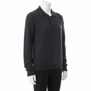 마가렛호웰 MHL 3버튼 폴로 니트 25FW 차콜 WHKN0520A25CSN