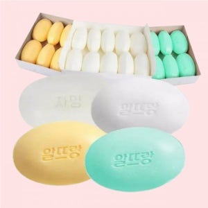 ()알뜨랑 비누 그린 흰색 노랑 1박스(80개) 택1 32410028 4621096