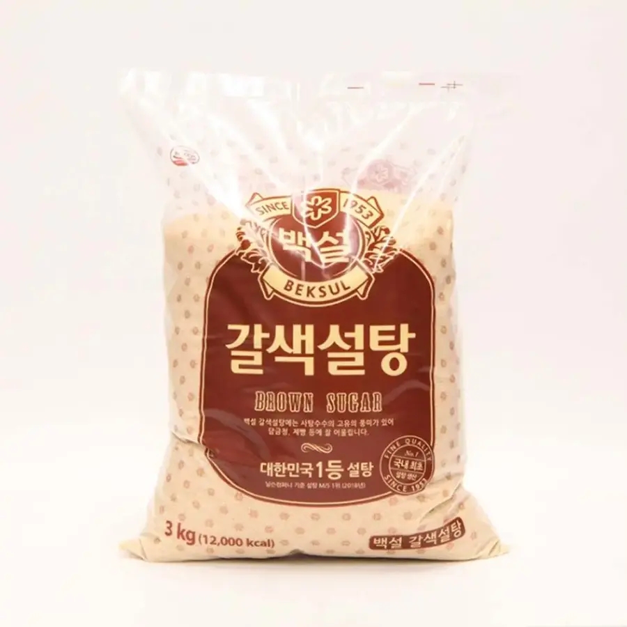 감리로운 단맛 백설 황설탕 3kg 식자재 식당재료 <b>당류</b> 가공식품 양념 설탕