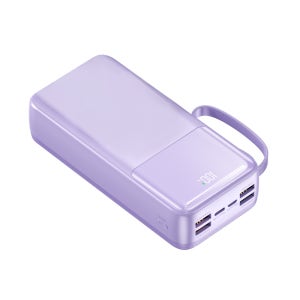 초고속충전 4개 케이블 LCD잔량표시 QC 3.0 .5W 멀티단자 대용량 보조배터리 30000mAh