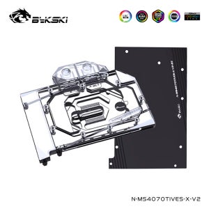 MSI Geforce RTX 4070/4070Ti VENTUS 3X 12G OC 카드 쿨러용 Bykski 워터 블럭 서브, 백플레이트 포함, N-MS4070TIVES-X-V2