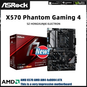ASRock X570 팬텀 게이밍 4 AMD X570 마더보드 AM4 소켓 지원 CPU 라이젠 5 5600 5500 7 5700x 5800X 9 3900X 메모리 DDR4 ATX