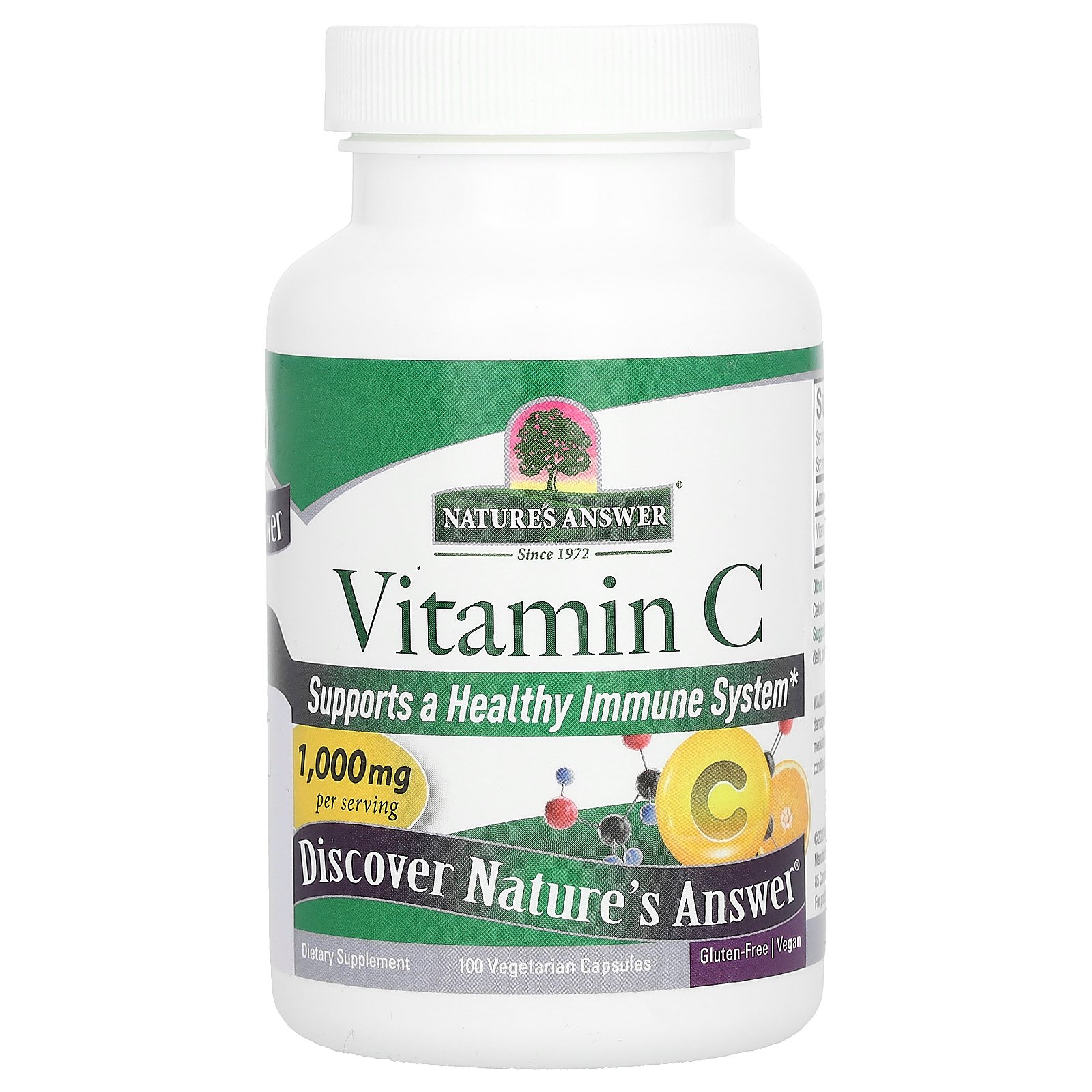 Natures Answer <b>Vitamin</b> C 1000 mg 100 Vegetarian Capsules