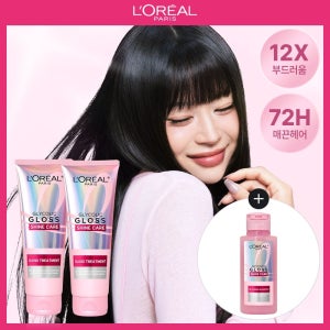 로레알파리 NEW 글라이콜릭 글로스 컨디셔닝 반사판 헤어팩 200ml 2개 (증)글라이콜릭샴푸 80ml