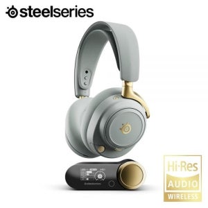 스틸시리즈 무선 게이밍 헤드셋 온보드 컨트롤 세이지 골드