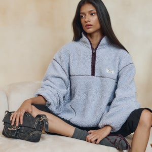 [비터셀즈] Poddy Fleece Half Zip Up-Sky Blue